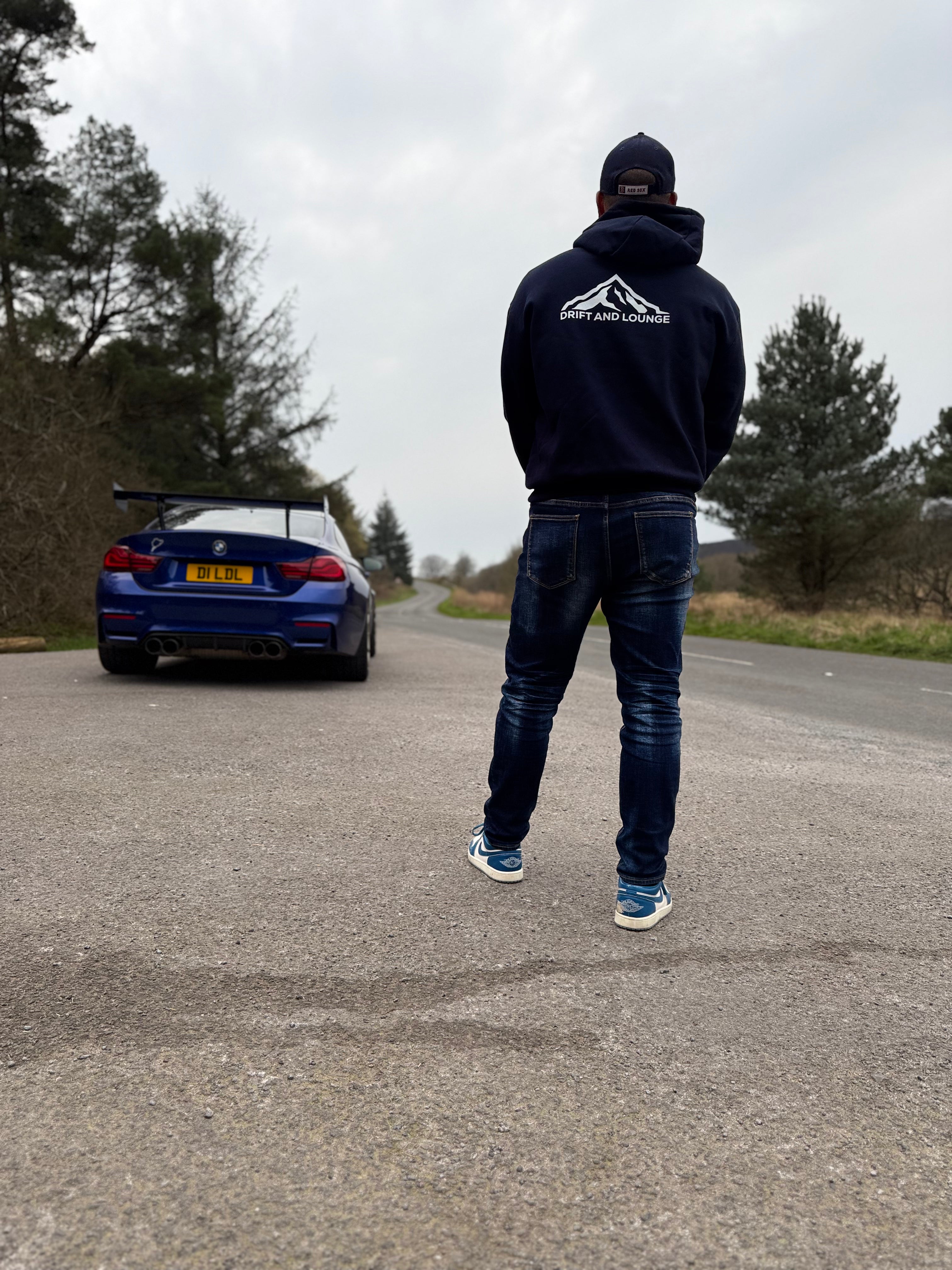 D + L Hoodie Navy