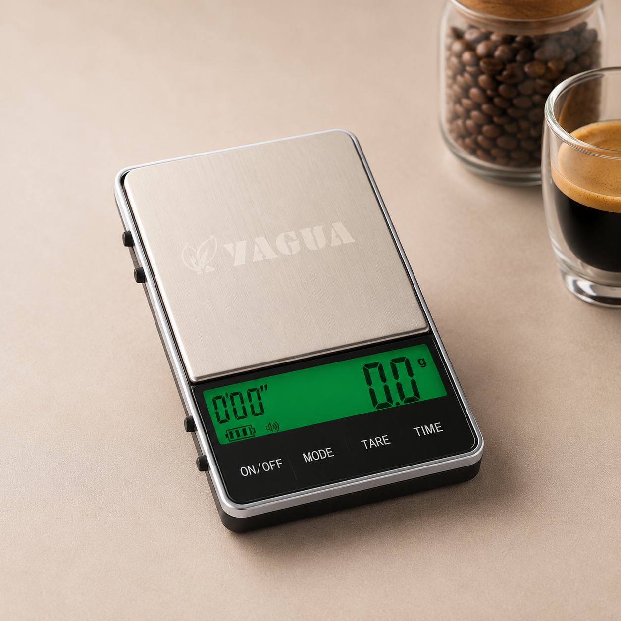 Brewing scales with timer function